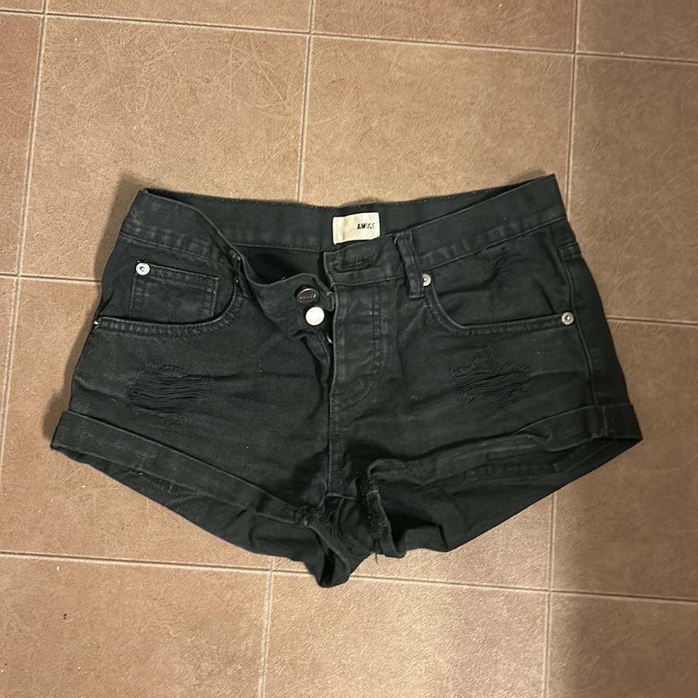Amuse society black mini shorts
